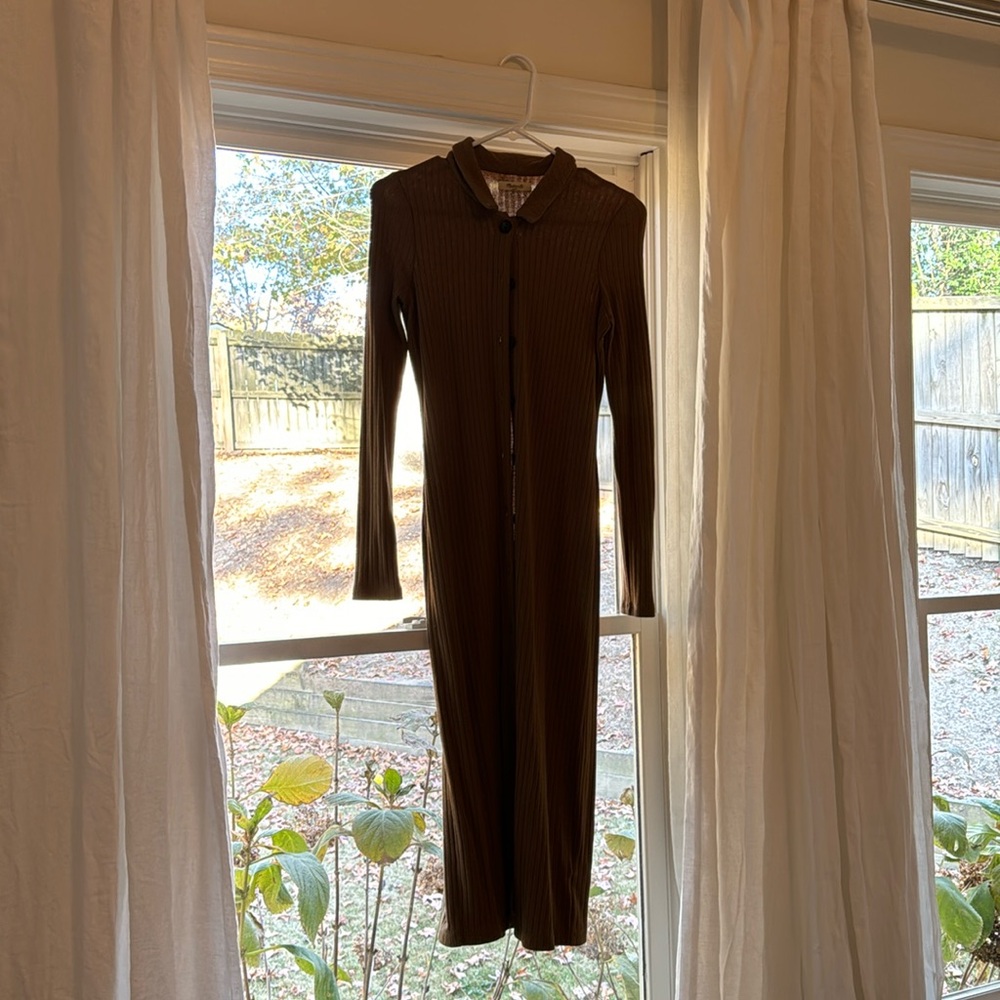 Madewell button down midi dress